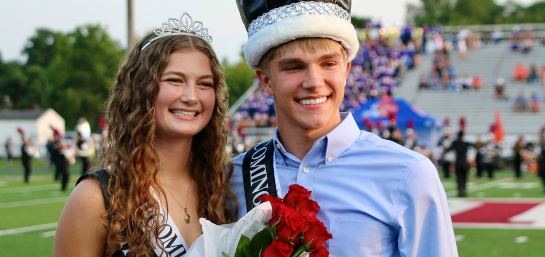 2022 Homecoming King and Queen - Drew Oberholtzer and Avery Reagan